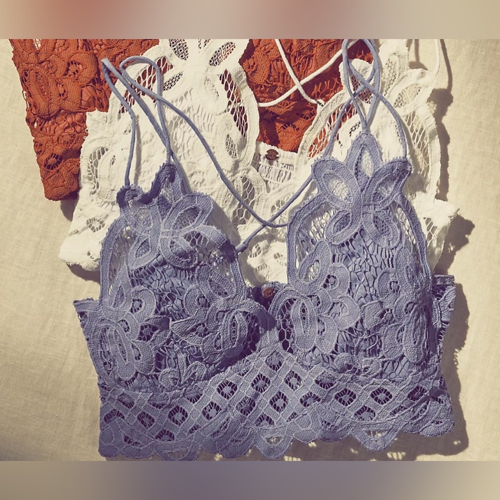 Lavender Free People Adella Bralette •  Size L